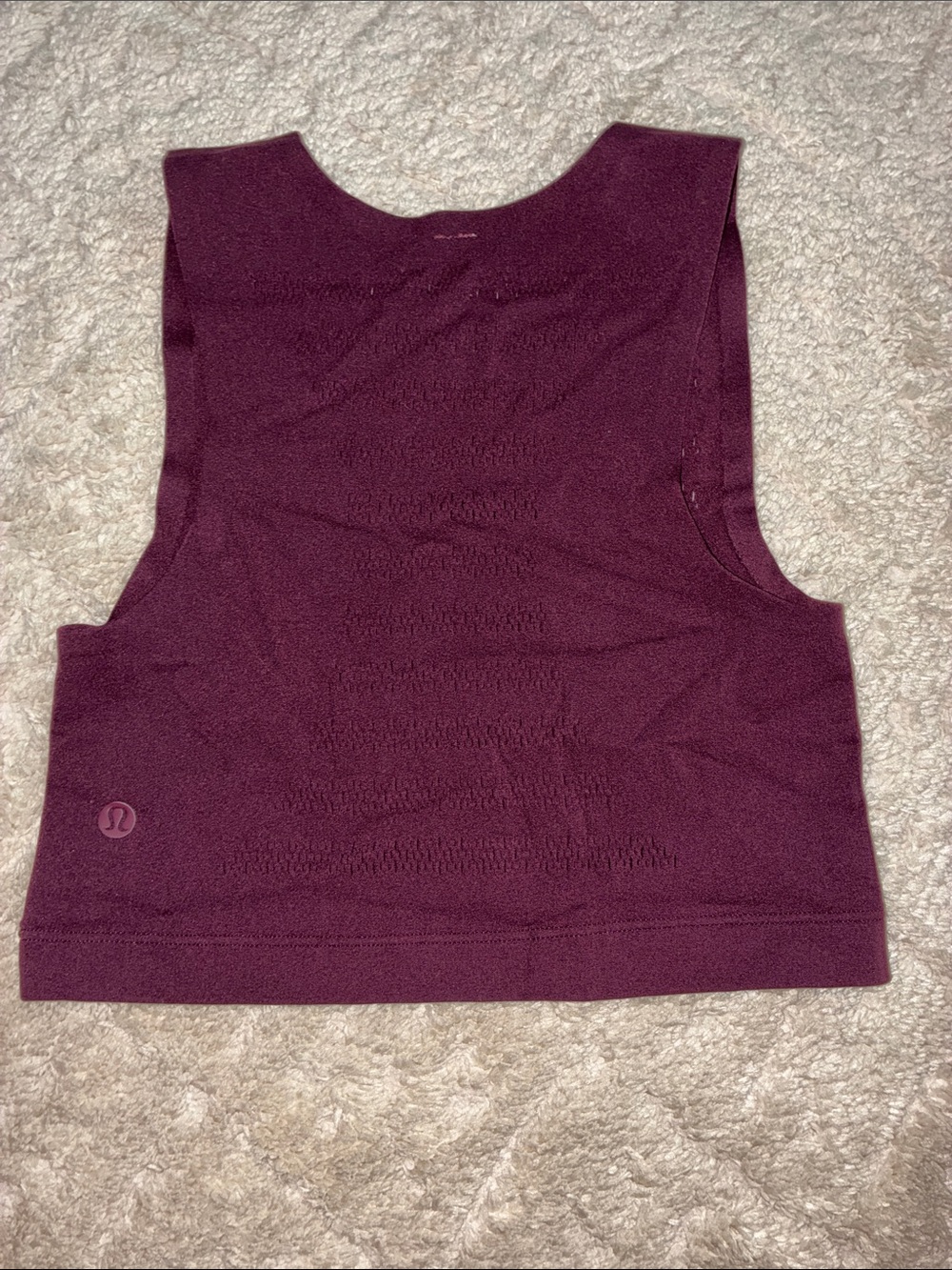 lululemon athletica Deep Plum Cropped Muscle Tank